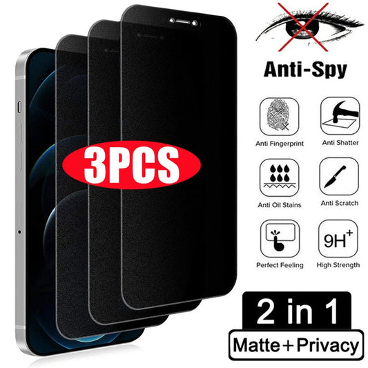 3Pcs Matte Privacy Screen Protector